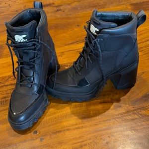 Sorel Brex Lace-Up Boots - black size 8.5